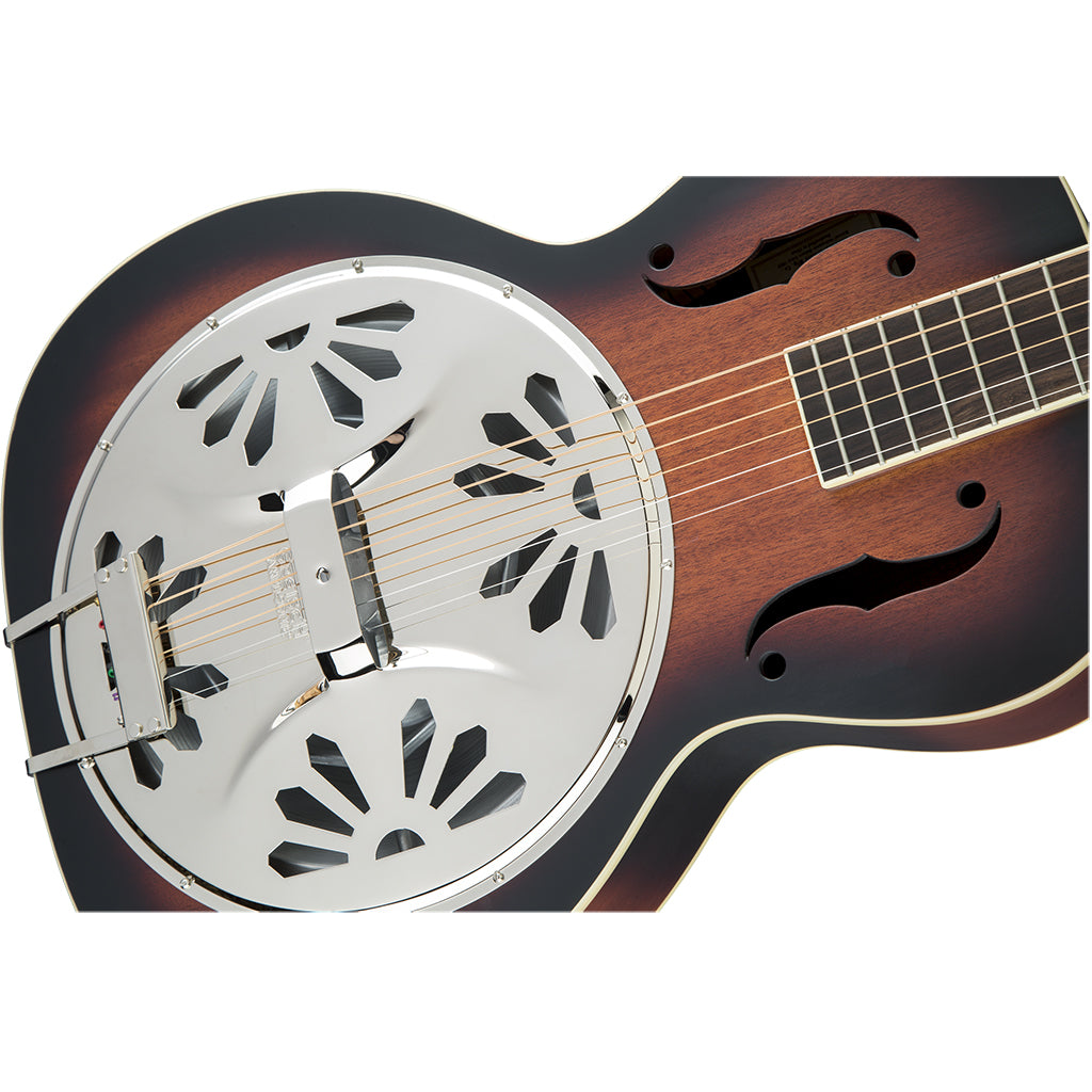 Gretsch - G9220 Bobtail™ Round-Neck A.E., Mahogany Body Spider Cone Resonator Guitar, Fishman® Nashville Resonator Pickup, 2-Color Sunburst