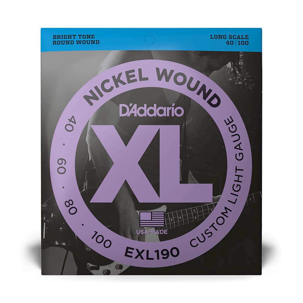 D'Addario - EXL190 - 40-100 Long Scale - Bass Strings