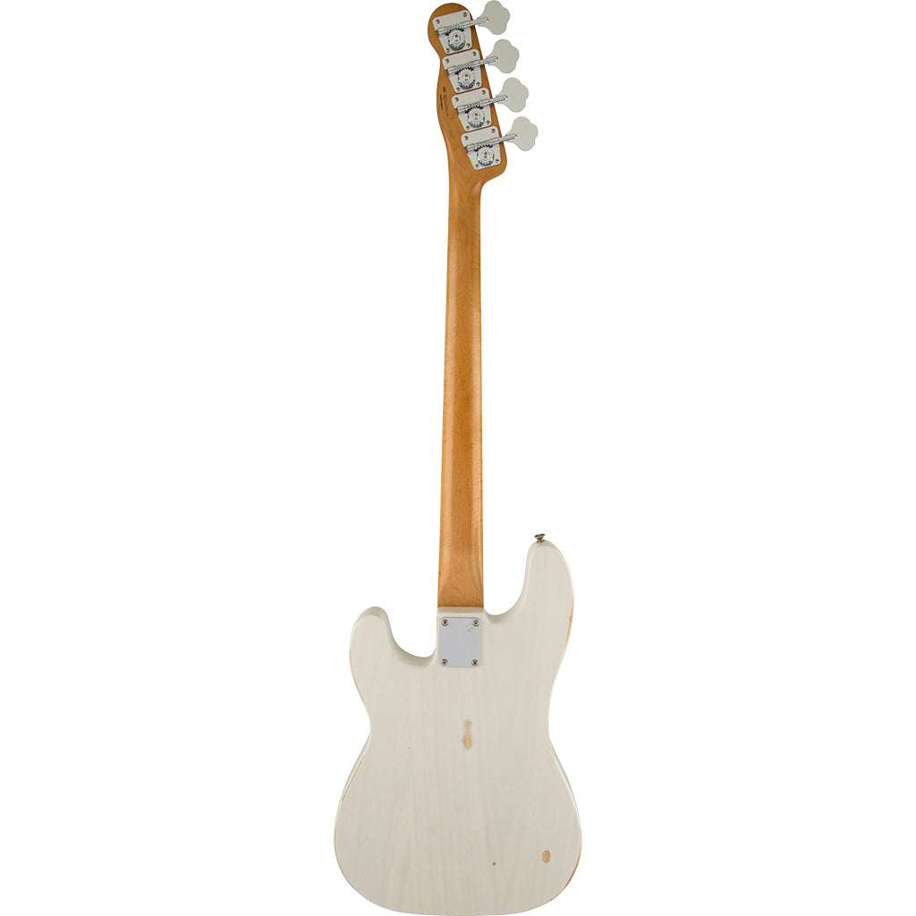 Fender Mike Dirnt Roadworn Precision Bass - White Blonde - Rosewood