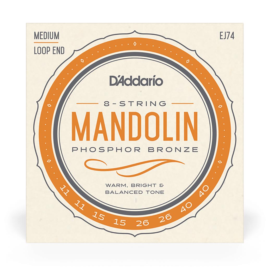 D'Addario - EJ74 - Mandolin Strings Medium 11-40 - Mandolin Strings