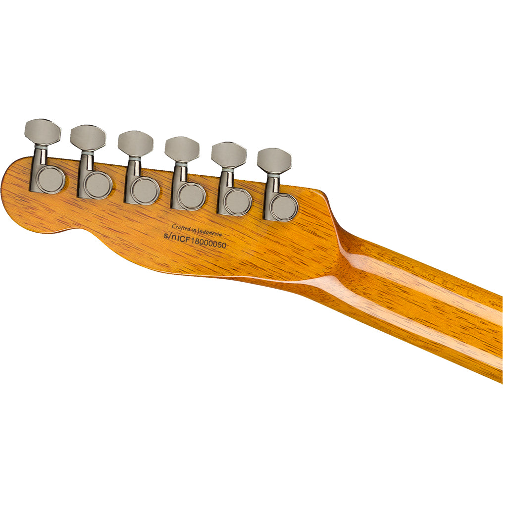 Fender Custom Telecaster HH - Flame Maple Amber - Laurel - Tuners