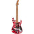 EVH - Striped Series Frankie - Maple Fingerboard - Red with Black Stripes Relic