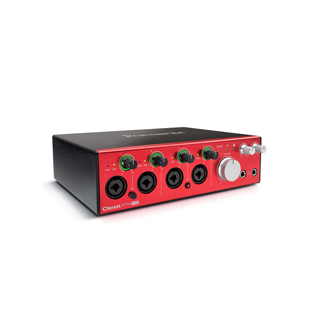 Focusrite Clarrett 4Pre USB  10 in 4 out Audio Interface