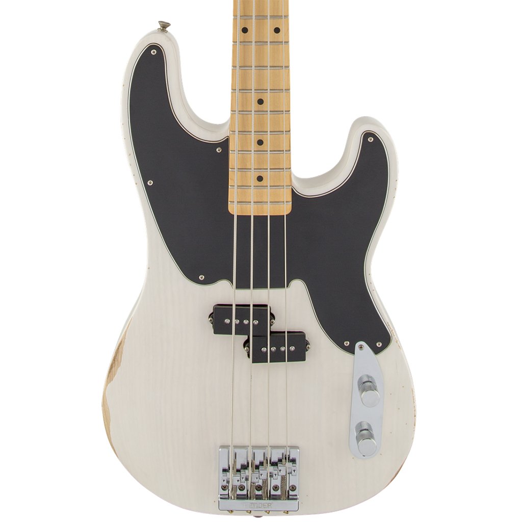 【音出し確認済】Fender Mike Dirnt Precision Bass Fender Roadworn Mike Dirnt Precision Bass - White Blonde - Maple