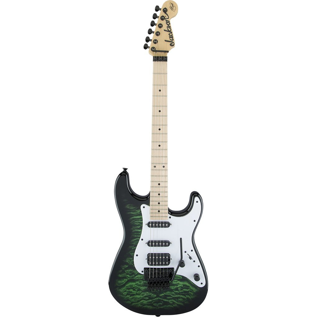 Jackson X Series Adrian Smith SDXQ - Transparent Green - Maple Fretboard