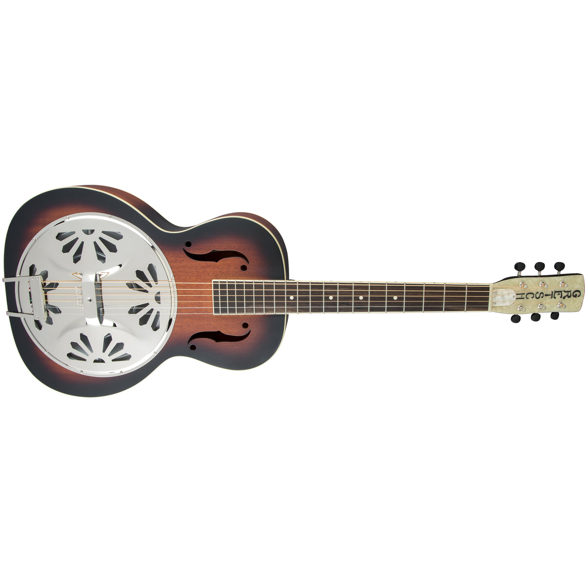 Gretsch - G9220 Bobtail™ Round-Neck A.E., Mahogany Body Spider Cone Resonator Guitar, Fishman® Nashville Resonator Pickup, 2-Color Sunburst