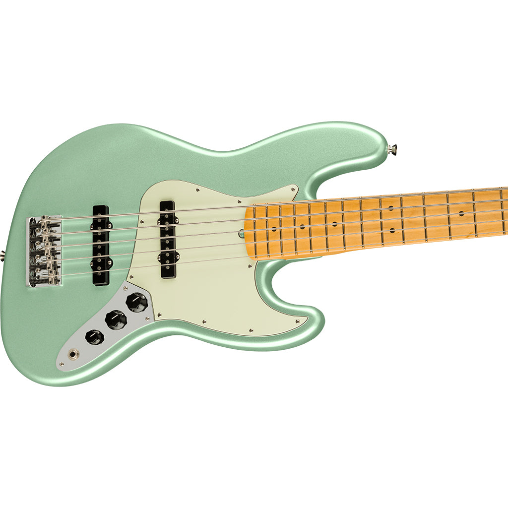 Fender - American Professional II Jazz Bass® V - Maple Fingerboard - Mystic Surf Green