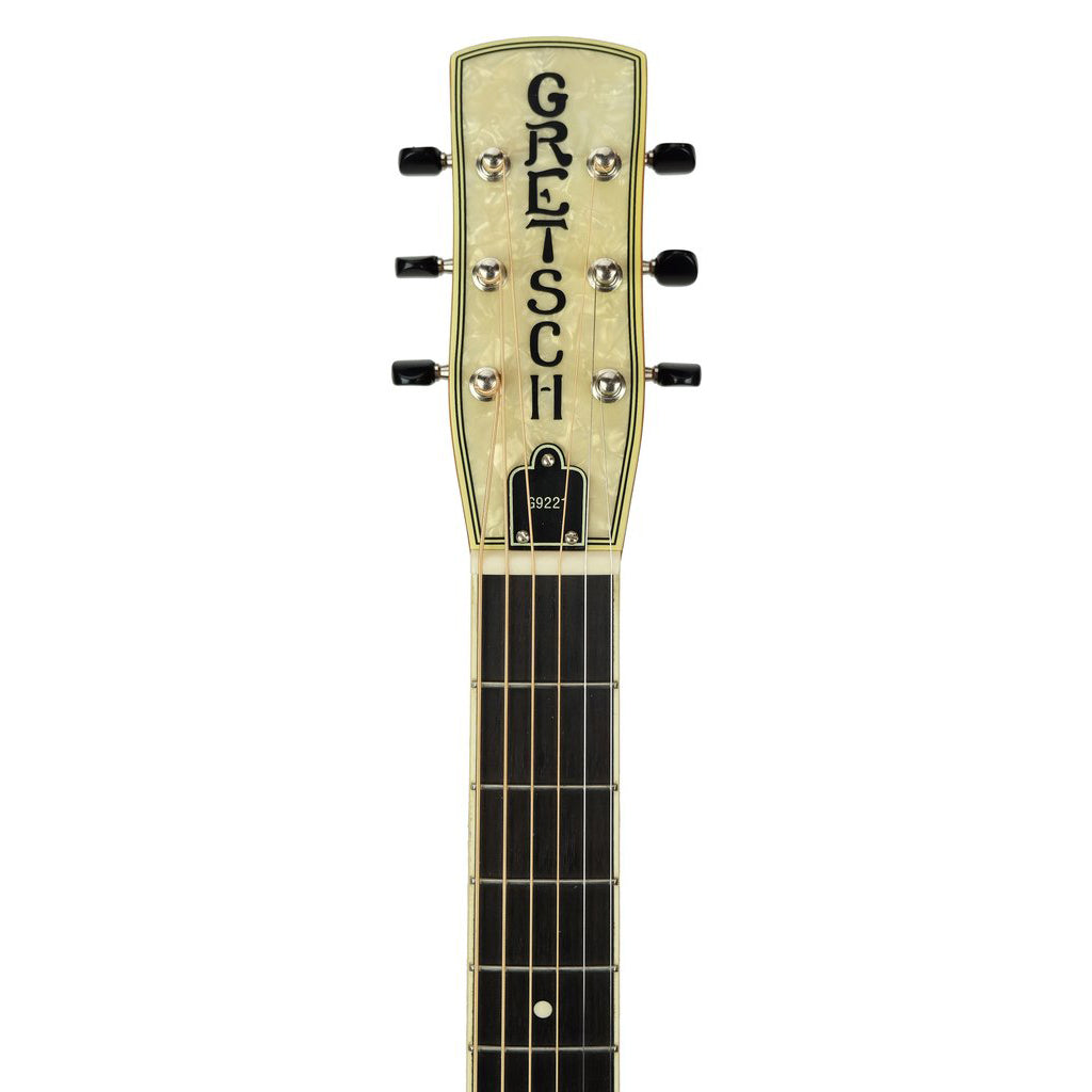 Gretsch - G9221 Bobtail™ Steel Round-Neck A.E., Steel Body Spider Cone Resonator Guitar, Fishman® Nashville Resonator Pickup-Sky Music