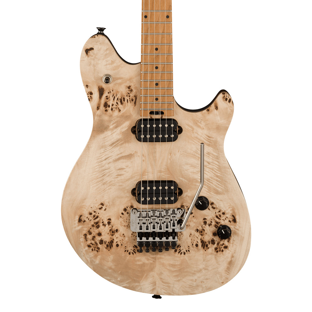 EVH Wolfgang WG Standard Exotic Poplar Burl Baked Maple Fingerboard Natural