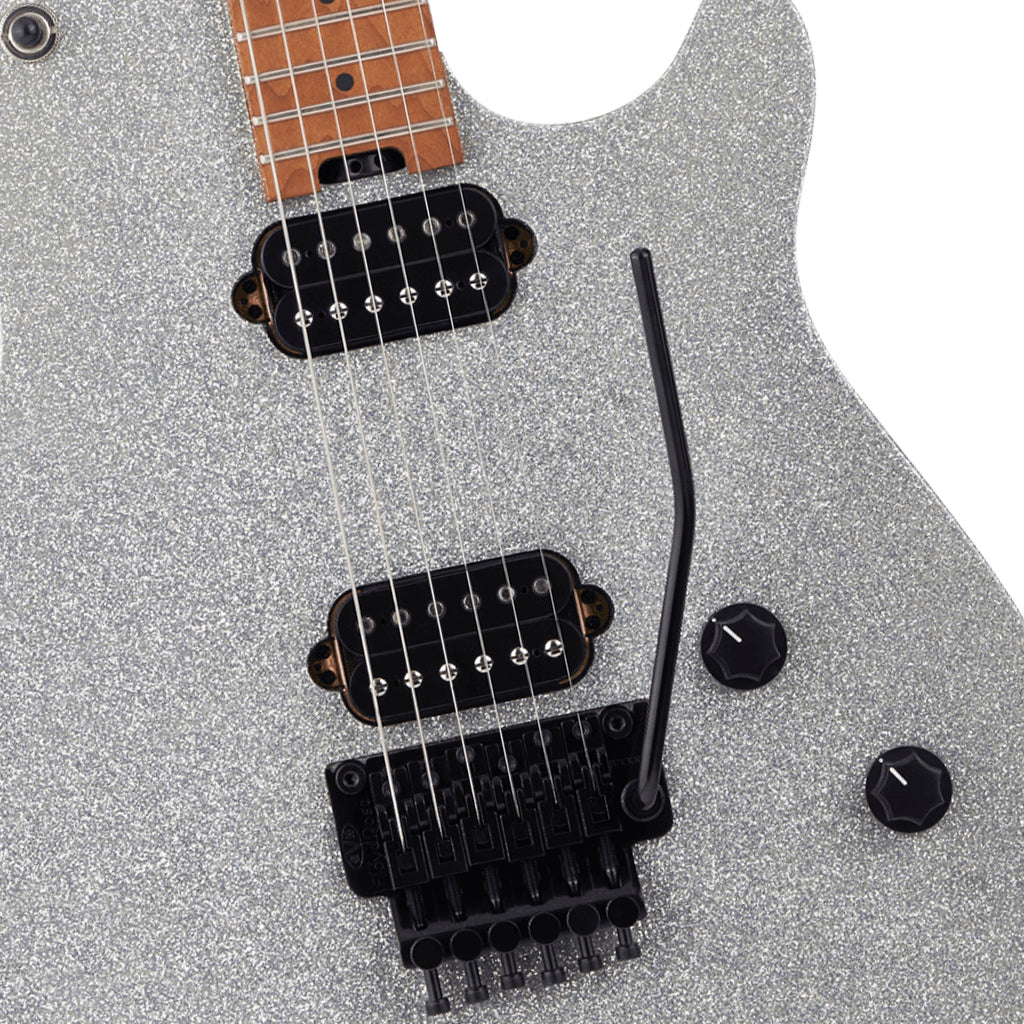 EVH Wolfgang WG Standard Baked Maple Fingerboard Silver Sparkle