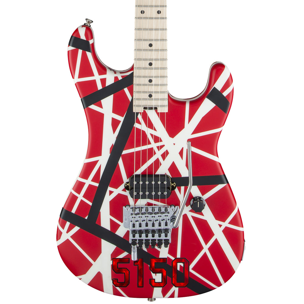 EVH Striped Series 5150 Red Black White Hero