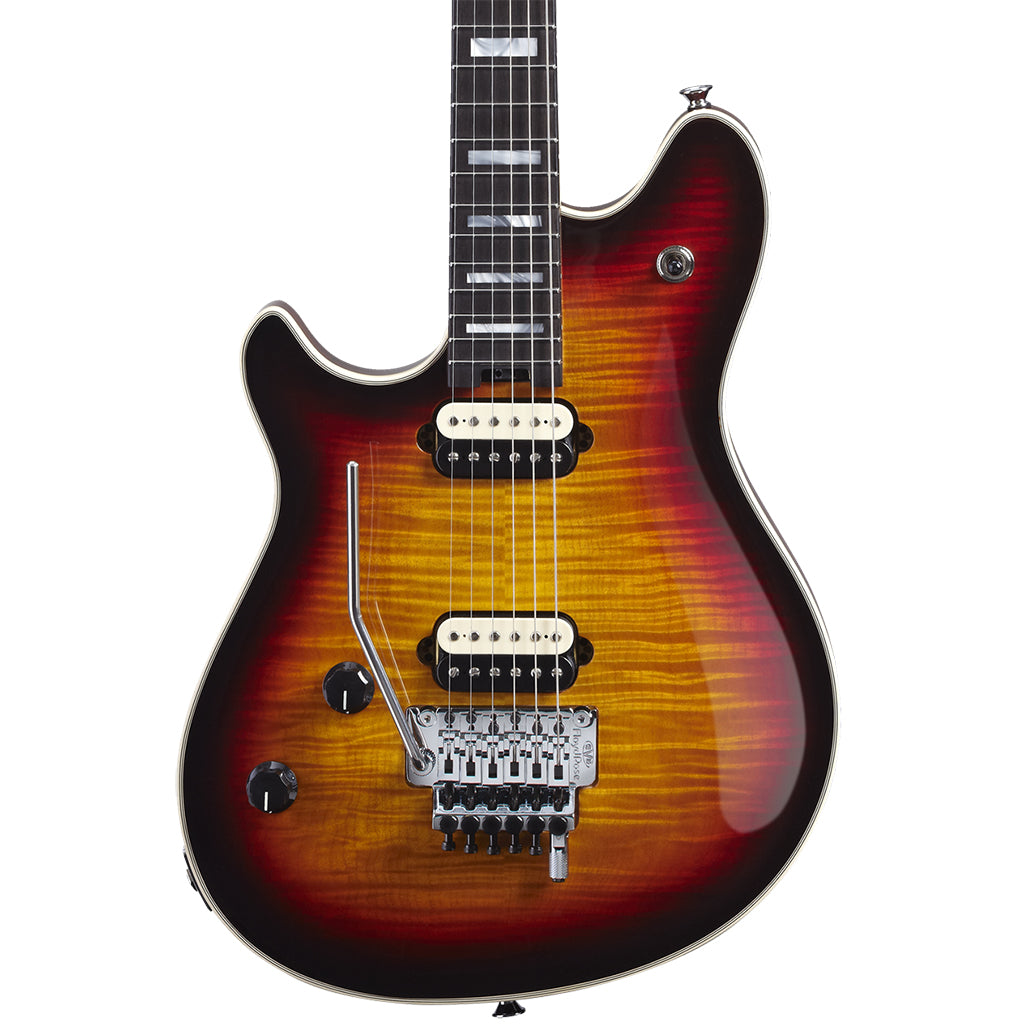 EVH Wolfgang USA Left Handed 3 Colour Sunburst Ebony Fretboard Hero