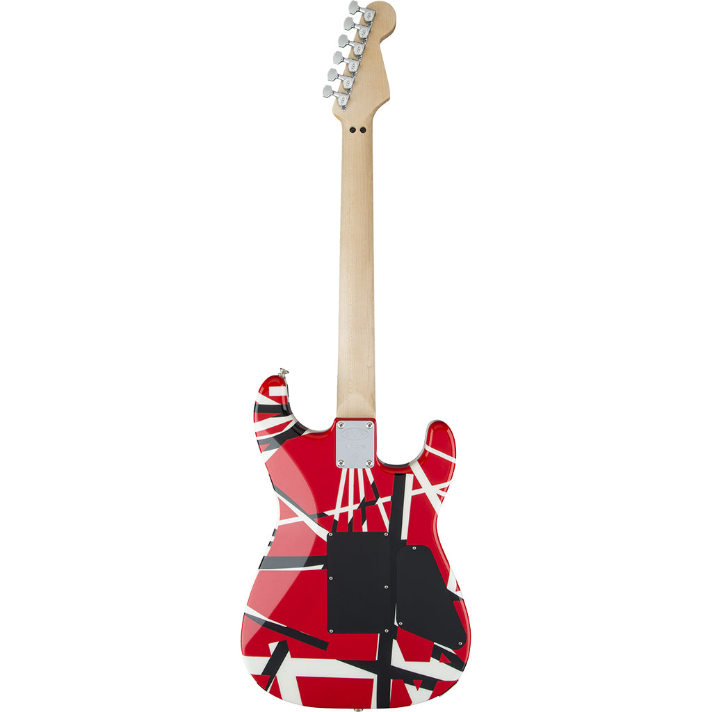 EVH Striped Series Left Handed Red Black White Hero
