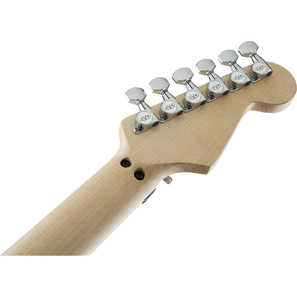 EVH Striped Series Left Handed Red Black White Hero