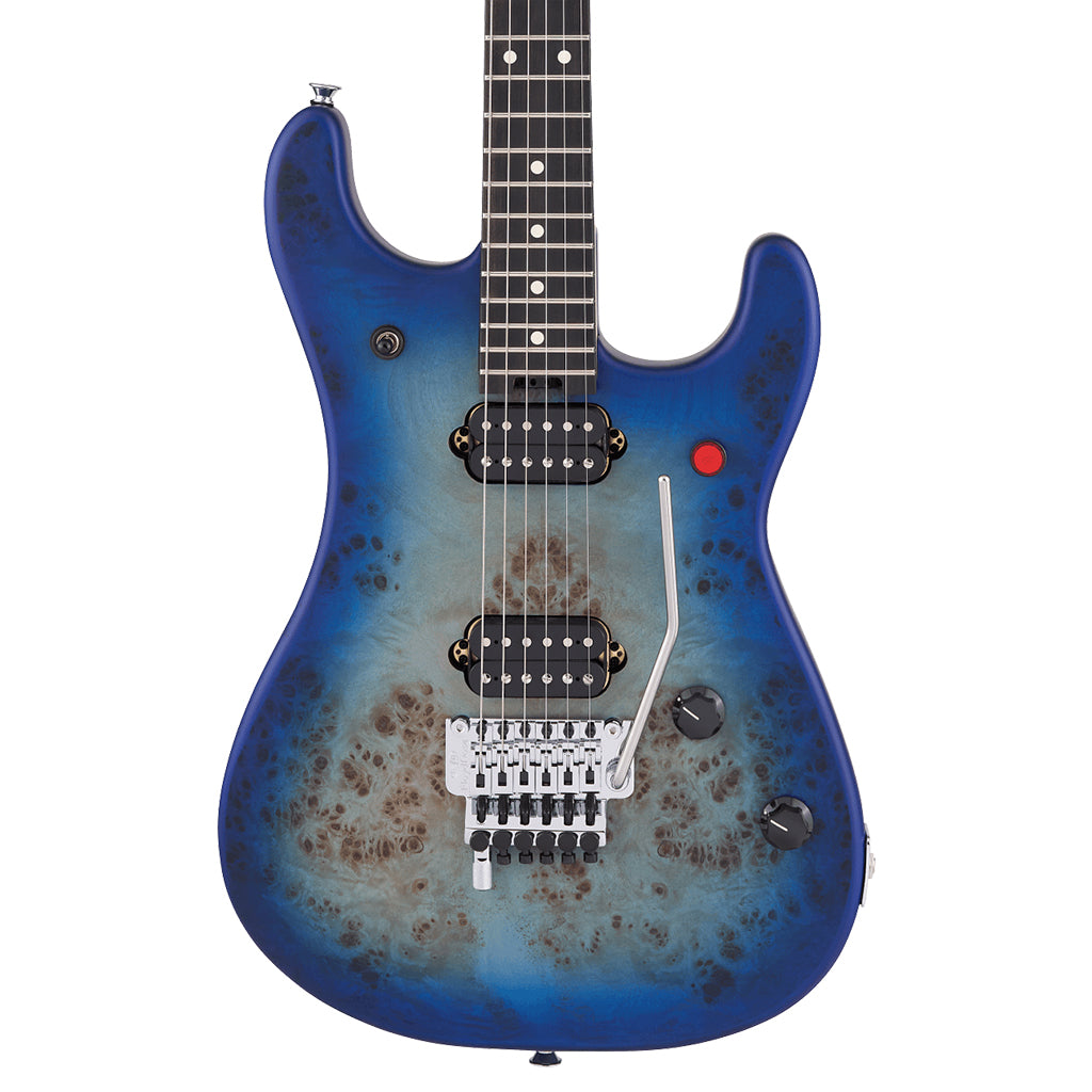 EVH 5150 Series Deluxe Poplar Burl Ebony Fingerboard Aqua Burst