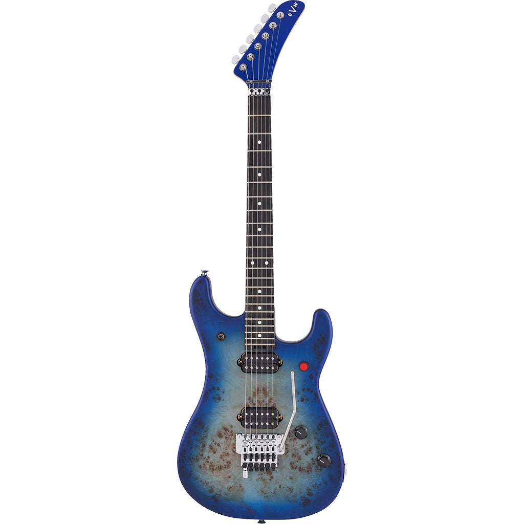 EVH 5150 Series Deluxe Poplar Burl Ebony Fingerboard Aqua Burst