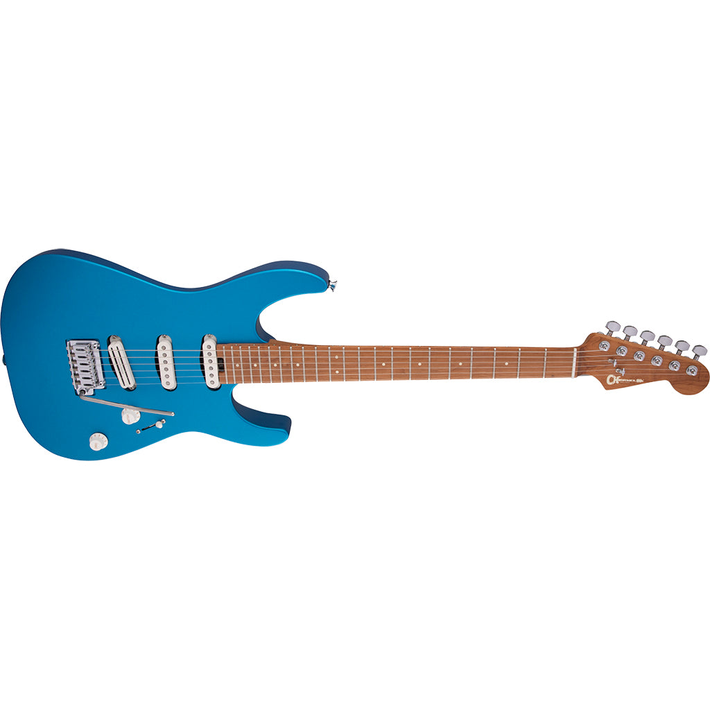 Charvel - Pro-Mod DK22 SSS 2PT CM - Electric Blue - Caramelized Maple Fingerboard
