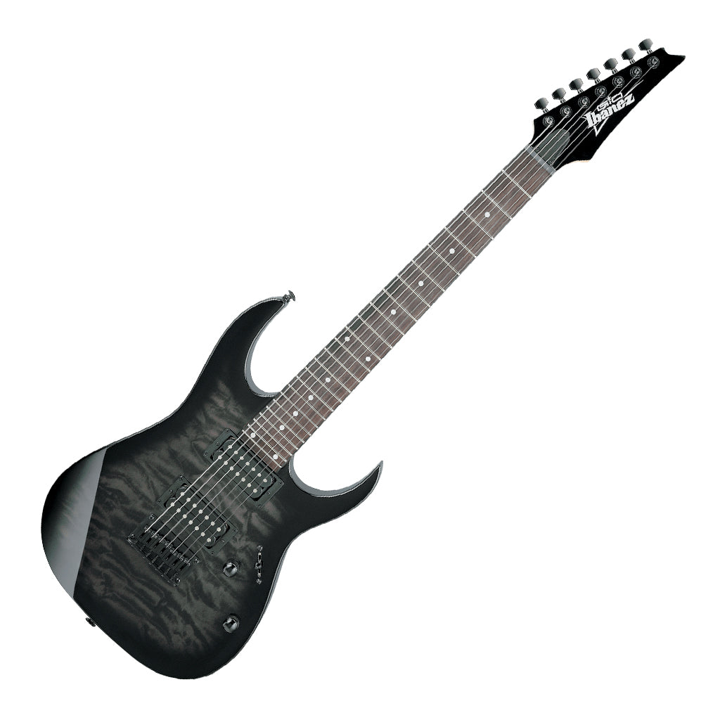 Ibanez GRG7221QA 7 String Transparent Black Sunburst