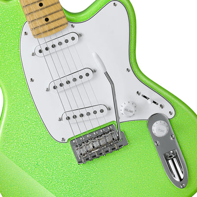 Ibanez YY10 Yvette Young Signature Model Slime Green Sparkle
