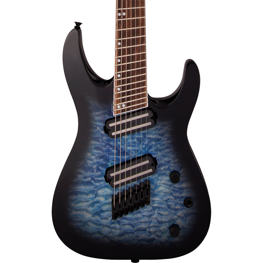 Jackson X Series Soloist Arch Top SLATX7Q MS In Transparent Blue Burst