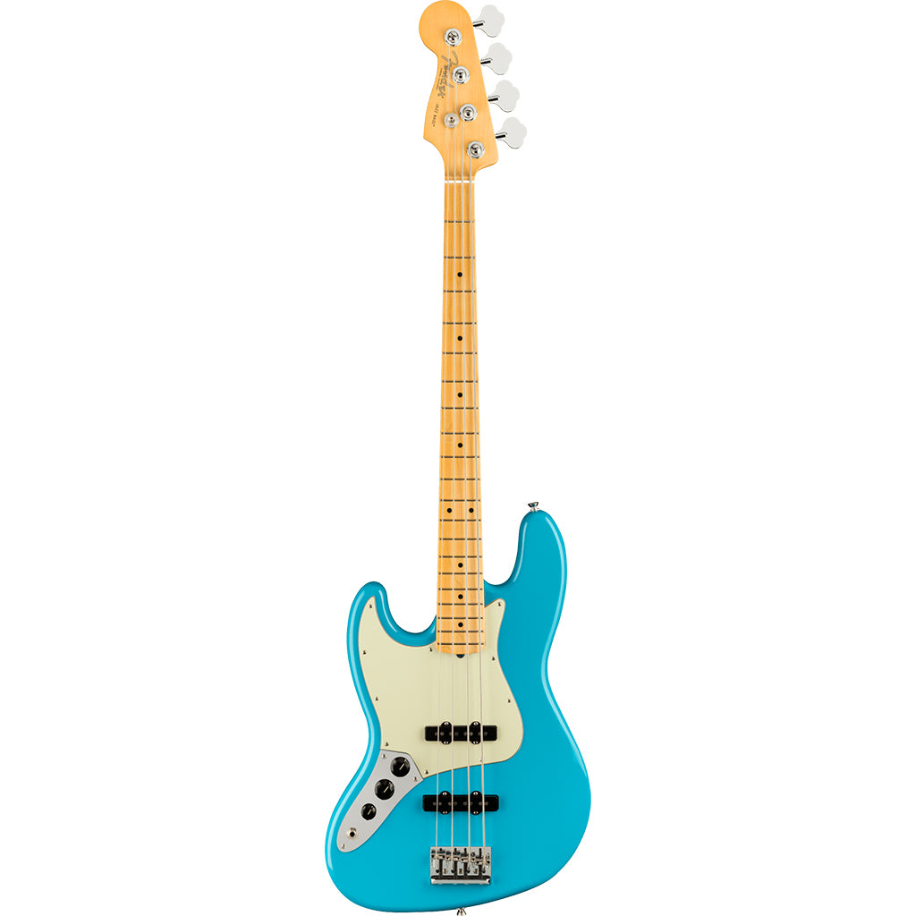 Fender - American Professional II Jazz Bass® Left-Hand - Maple Fingerboard - Miami Blue