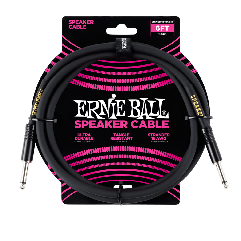 Ernie Ball 6ft Straight / Straight Speaker Cable