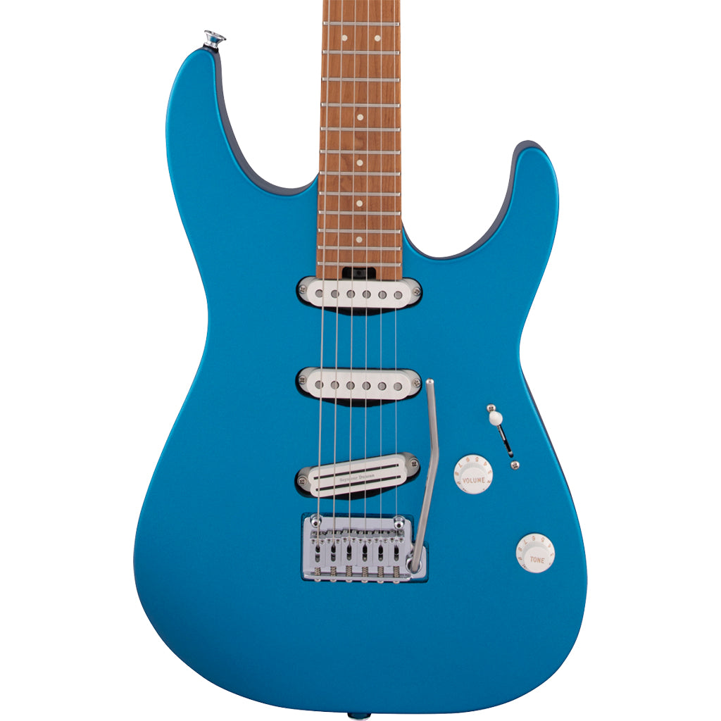Charvel - Pro-Mod DK22 SSS 2PT CM - Electric Blue - Caramelized Maple Fingerboard