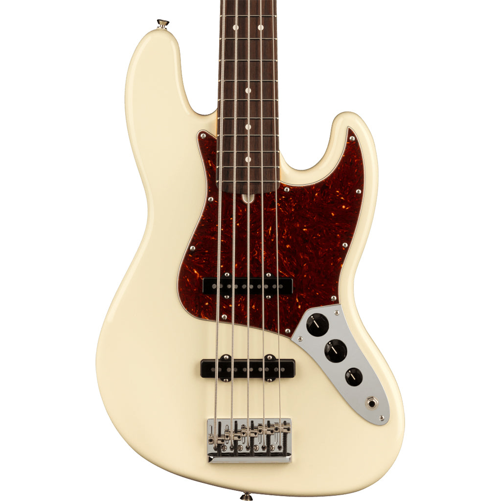 Fender - American Professional II Jazz Bass® V - Rosewood Fingerboard - Olympic White