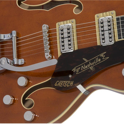 Gretsch - G6620T Players Edition Nashville® Center Block Double-Cut with String-Thru Bigsby®, Filter’Tron™ Pickups, Round-Up Orange-Sky Music