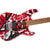 EVH - Striped Series Frankie - Maple Fingerboard - Red with Black Stripes Relic