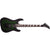 Jackson Guitar - Js Series Dinky Arch Top JS32Q - Transparent Green Burst - Amaranth Fingerboard