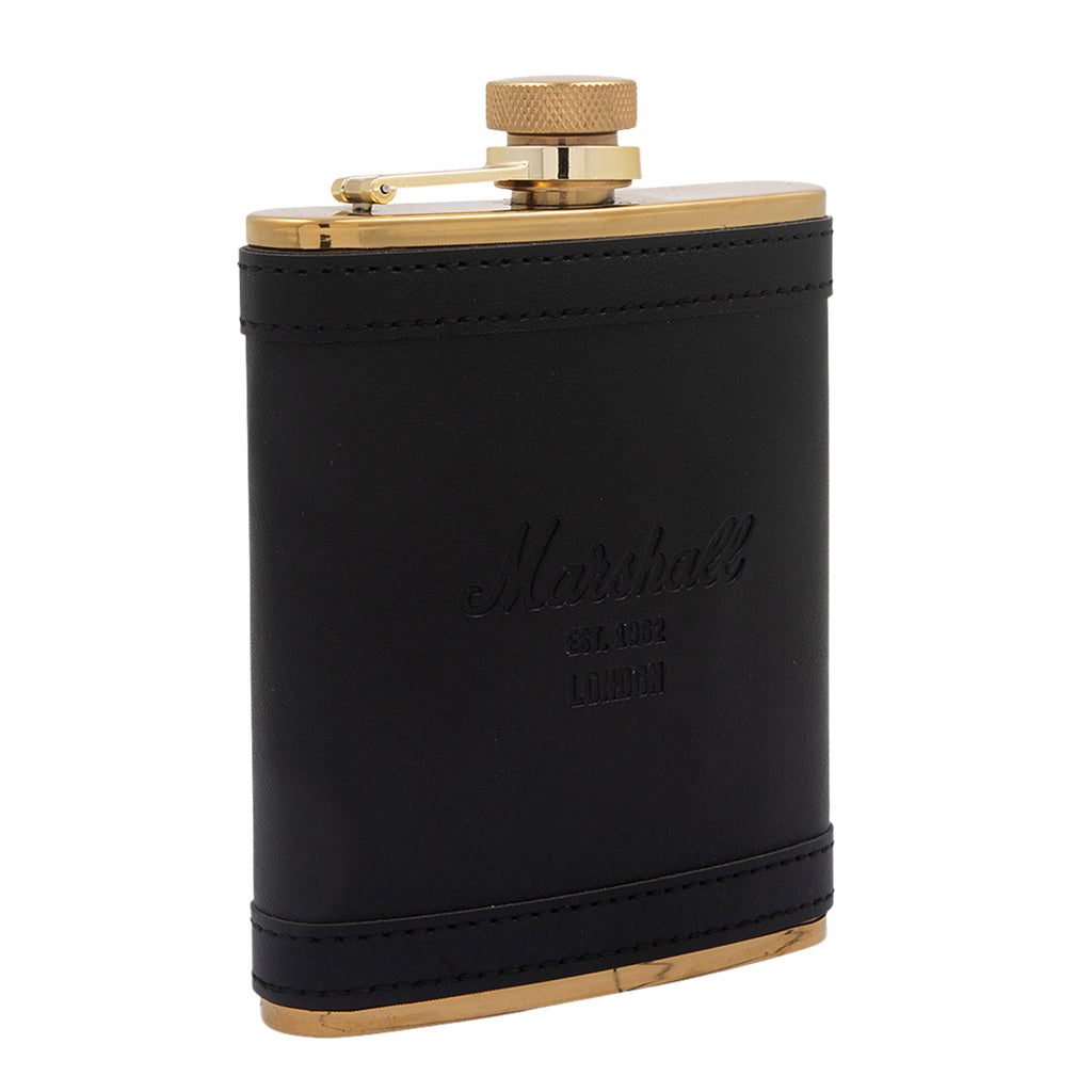Marshall Hip Flask Black Gold