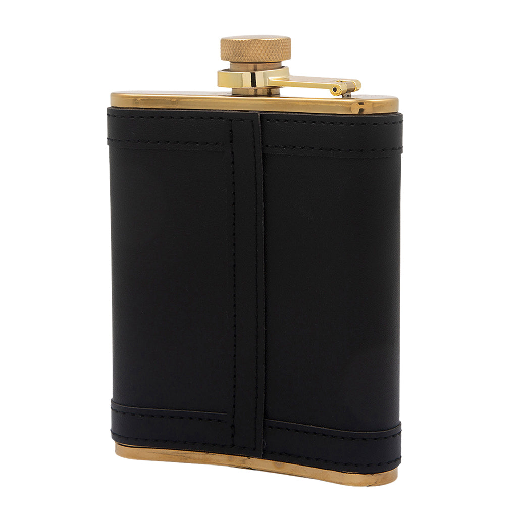 Marshall Hip Flask Black Gold