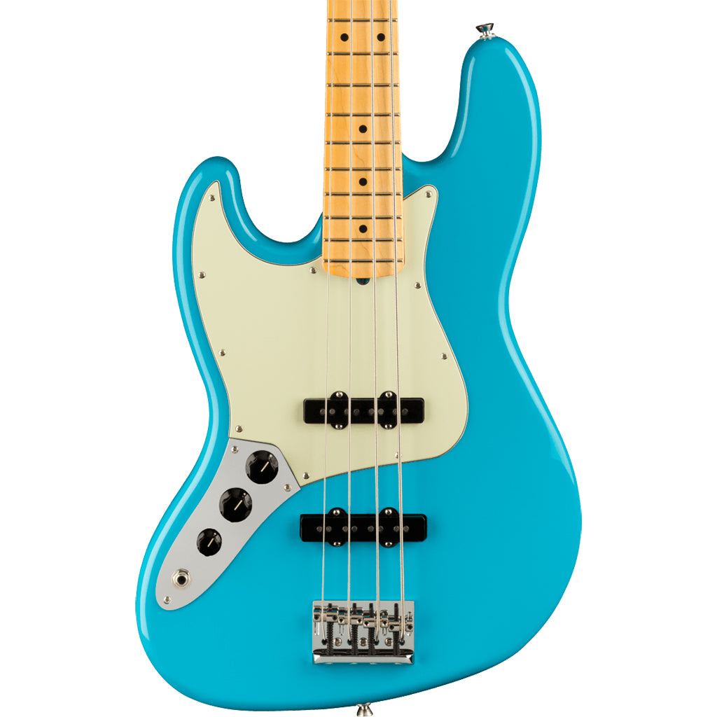 Fender - American Professional II Jazz Bass® Left-Hand - Maple Fingerboard - Miami Blue