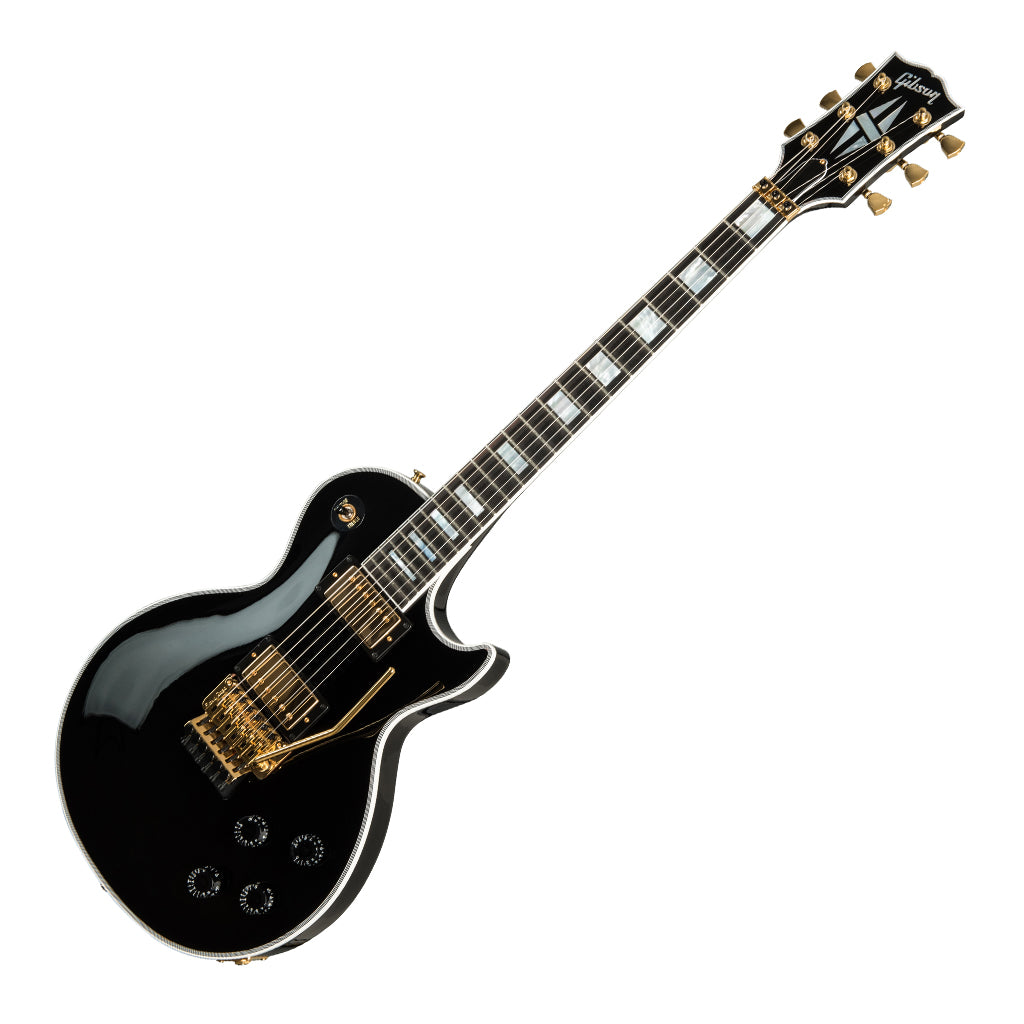 Gibson Les Paul Axcess Custom Ebony Gold Hardware Floyd Rose