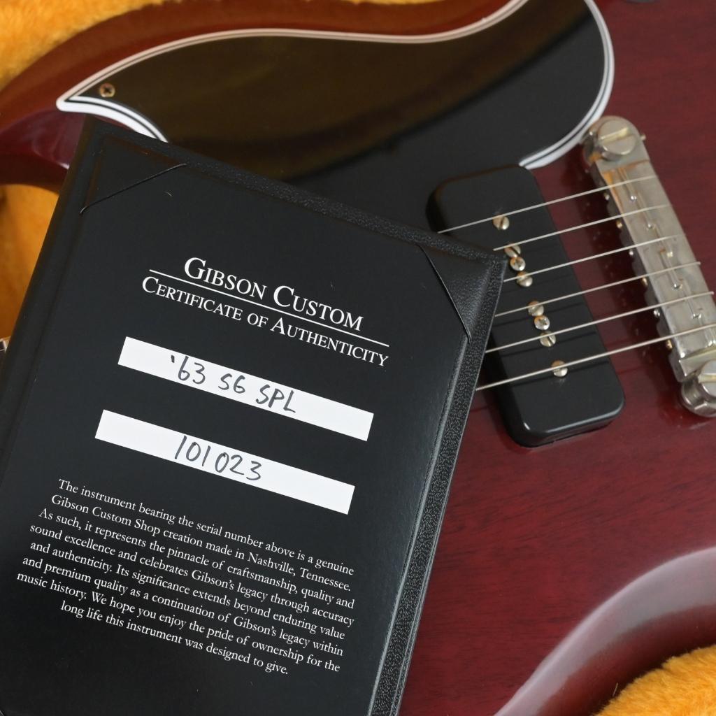 Gibson Custom Shop - '63 SG Special Re-Issue Lightning Bar Bridge - Cherry VOS