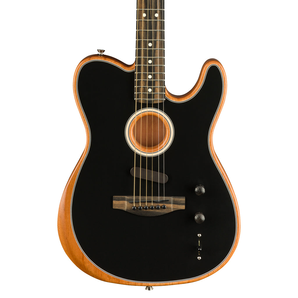 Fender American Acoustasonic Telecaster Ebony Fingerboard Black