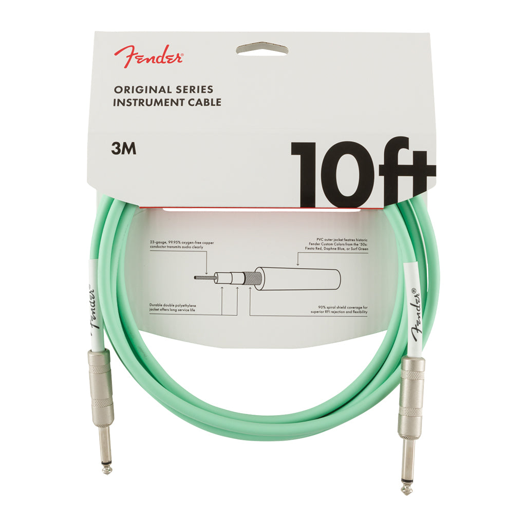 Fender Original Series Instrument Cable 10 Surf Green