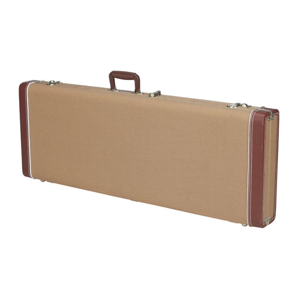 Fender - G&amp;G Deluxe Jazz Bass® Hardshell Case - Tweed with Red Poodle Plush Interior