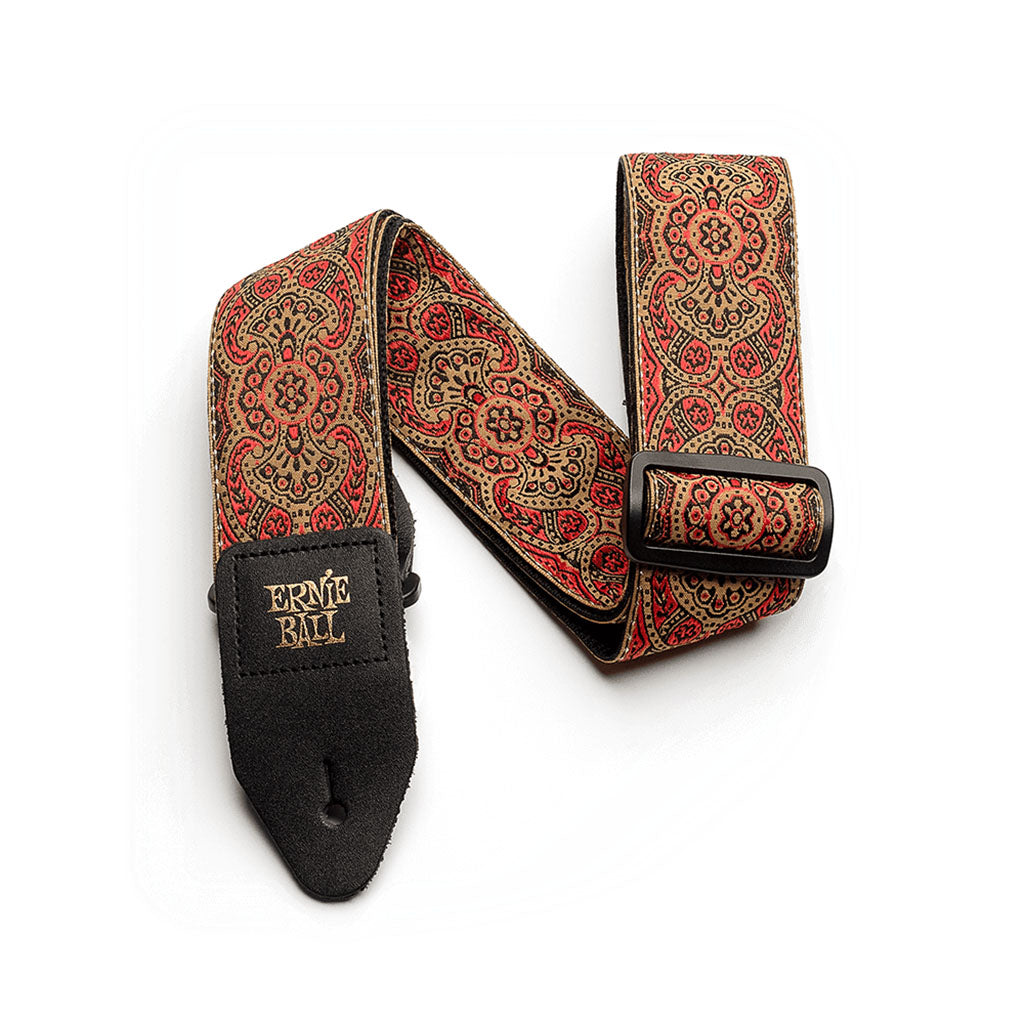 Ernie Ball E4162 Jacquard Strap - Crimson Paisley