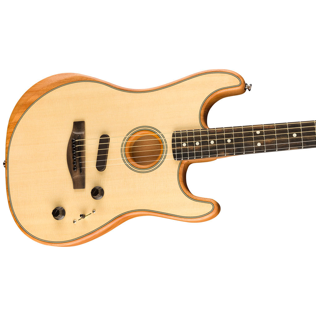 Fender American Acoustasonic Strat Ebony Fingerboard Natural