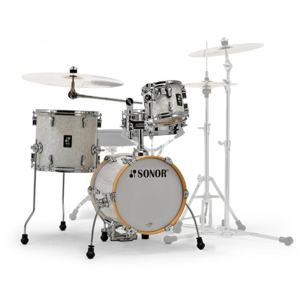 Sonor AQ2 Series Safari 4-Piece Shell Pack - White Pearl-Sky Music
