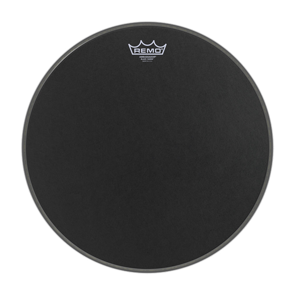 Remo - 14" - Ambassador Black Suede