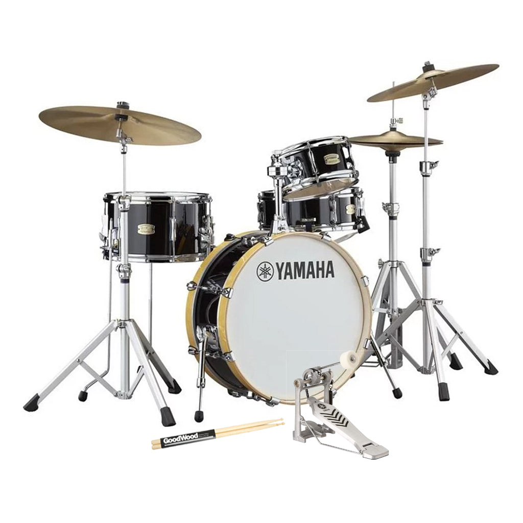 Yamaha - Stage Custom Hip Kit with Crosstown Hardware Pack - Raven Black