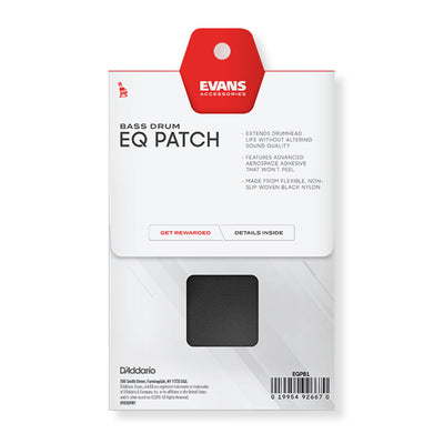 Evans - EQ Black Nylon - Single Patch