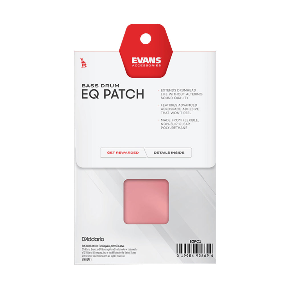 Evans - EQ Clear Plastic - Single Patch