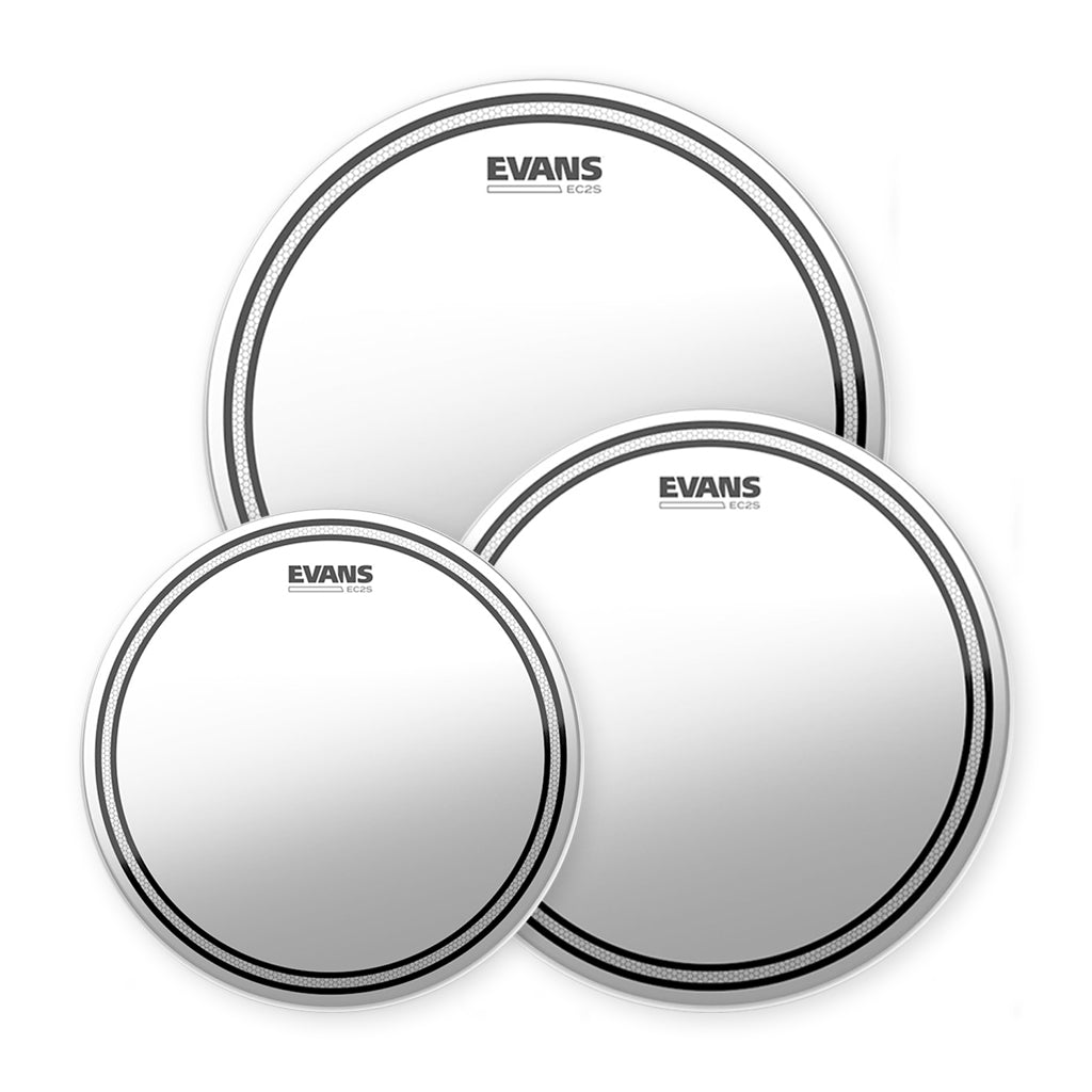 Evans - EC2S - Frosted - Fusion Tom Pack - 10" 12" 14"