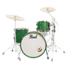 Pearl Wood Fiberglass 3-Piece Shell Pack - Green Sparkle Lacquer-Sky Music
