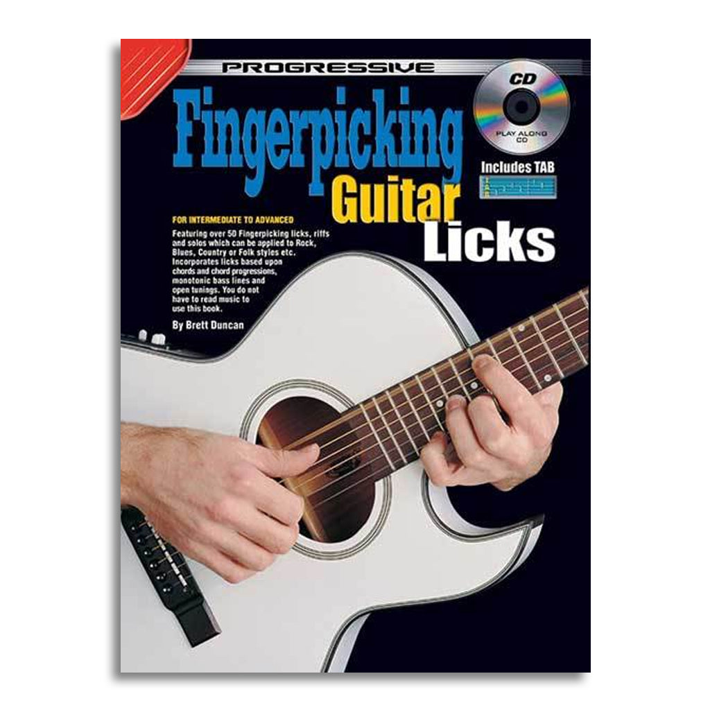 Progressive Fingerpicking Guitar Licks Book CD