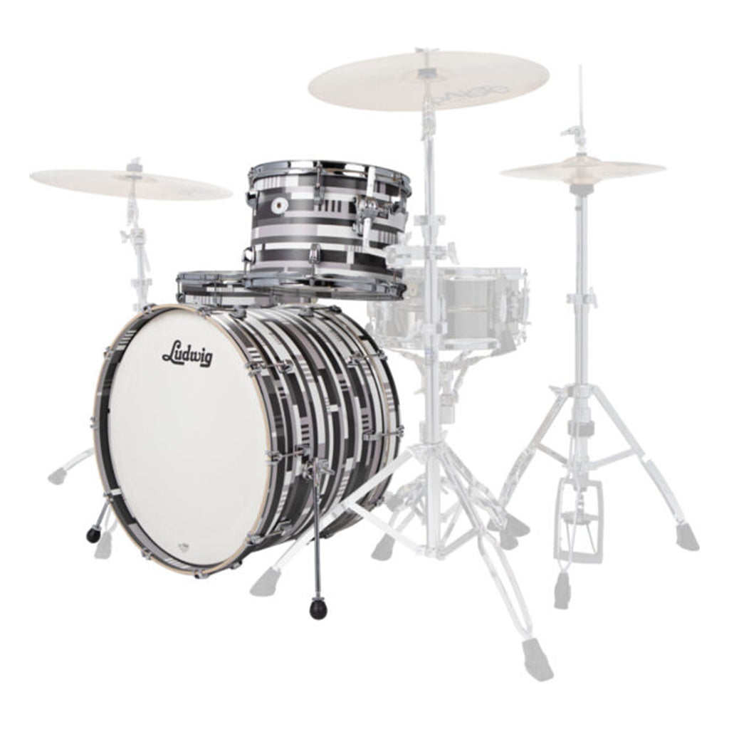 Ludwig - Neusonic - 13/16/22 3pc. Drum Kit - Digital Black Oyster